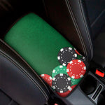 Casino Poker Chips Print Car Center Console Cover