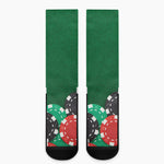 Casino Poker Chips Print Crew Socks