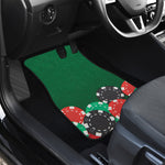 Casino Poker Chips Print Front and Back Car Floor Mats