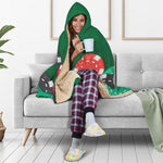 Casino Poker Chips Print Hooded Blanket