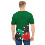 Casino Poker Chips Print Men's T-Shirt