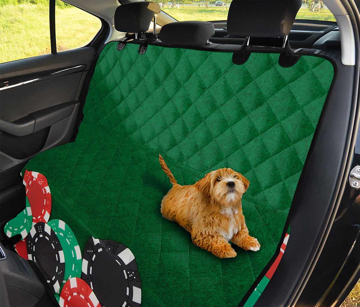 Casino Poker Chips Print Pet Car Back Seat Cover