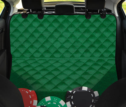 Casino Poker Chips Print Pet Car Back Seat Cover