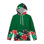 Casino Poker Chips Print Pullover Hoodie