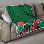 Casino Poker Chips Print Quilt