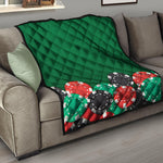 Casino Poker Chips Print Quilt