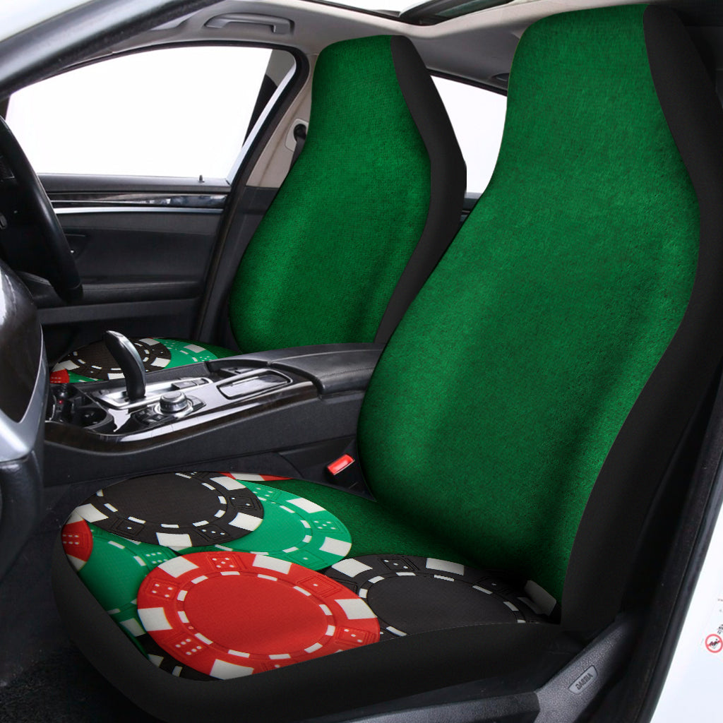 Casino Poker Chips Print Universal Fit Car Seat Covers