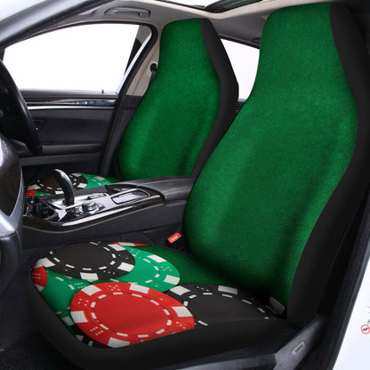 Casino Poker Chips Print Universal Fit Car Seat Covers