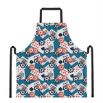 Casino Poker Pattern Print Apron