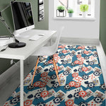 Casino Poker Pattern Print Area Rug