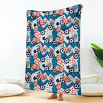 Casino Poker Pattern Print Blanket