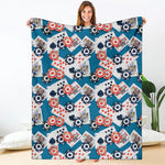 Casino Poker Pattern Print Blanket