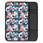 Casino Poker Pattern Print Car Center Console Cover