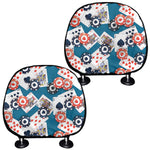 Casino Poker Pattern Print Car Headrest Covers