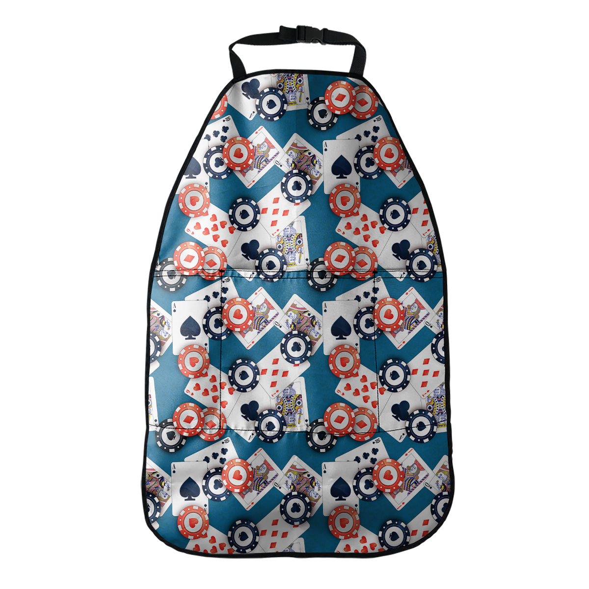 Casino Poker Pattern Print Car Seat Organizers