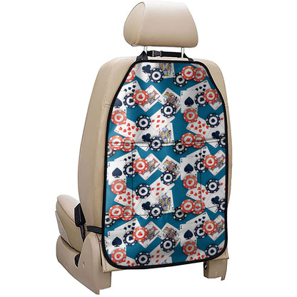 Casino Poker Pattern Print Car Seat Organizers