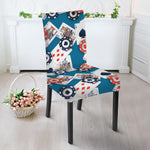 Casino Poker Pattern Print Dining Chair Slipcover