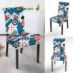 Casino Poker Pattern Print Dining Chair Slipcover