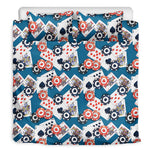 Casino Poker Pattern Print Duvet Cover Bedding Set
