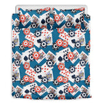 Casino Poker Pattern Print Duvet Cover Bedding Set