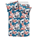 Casino Poker Pattern Print Duvet Cover Bedding Set