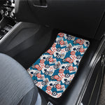 Casino Poker Pattern Print Front and Back Car Floor Mats