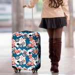 Casino Poker Pattern Print Luggage Cover