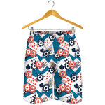 Casino Poker Pattern Print Men's Shorts