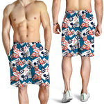 Casino Poker Pattern Print Men's Shorts