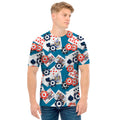 Casino Poker Pattern Print Men's T-Shirt