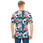 Casino Poker Pattern Print Men's T-Shirt