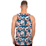 Casino Poker Pattern Print Men's Tank Top