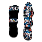 Casino Poker Pattern Print Muay Thai Shin Guard