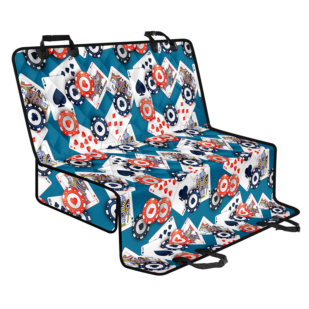 Casino Poker Pattern Print Pet Car Back Seat Cover