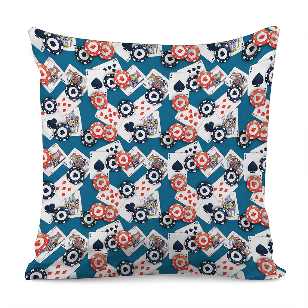 Casino Poker Pattern Print Pillow Cover