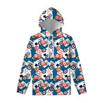 Casino Poker Pattern Print Pullover Hoodie