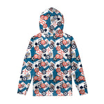 Casino Poker Pattern Print Pullover Hoodie