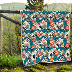 Casino Poker Pattern Print Quilt