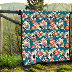 Casino Poker Pattern Print Quilt