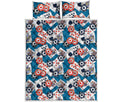 Casino Poker Pattern Print Quilt Bed Set