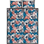 Casino Poker Pattern Print Quilt Bed Set