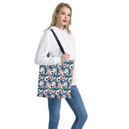 Casino Poker Pattern Print Tote Bag