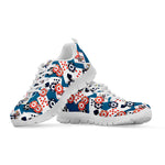 Casino Poker Pattern Print White Sneakers