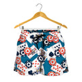 Casino Poker Pattern Print Women's Shorts