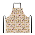 Cat And Yarn Ball Pattern Print Apron
