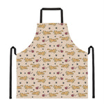 Cat And Yarn Ball Pattern Print Apron