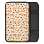 Cat And Yarn Ball Pattern Print Car Center Console Cover