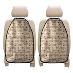Cat And Yarn Ball Pattern Print Car Seat Organizers