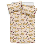 Cat And Yarn Ball Pattern Print Duvet Cover Bedding Set