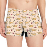 Cat And Yarn Ball Pattern Print Men's Boxer Briefs